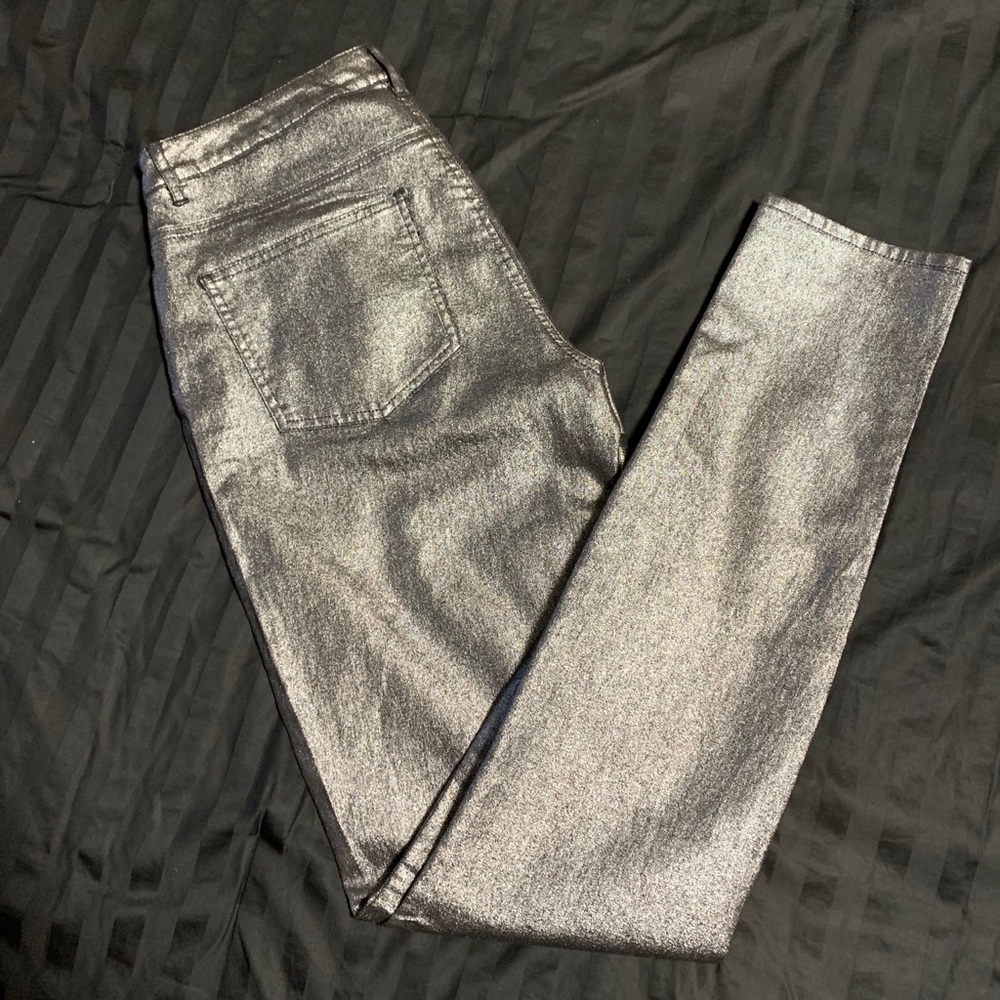 It’s Denim Metallic Skinny Jeans